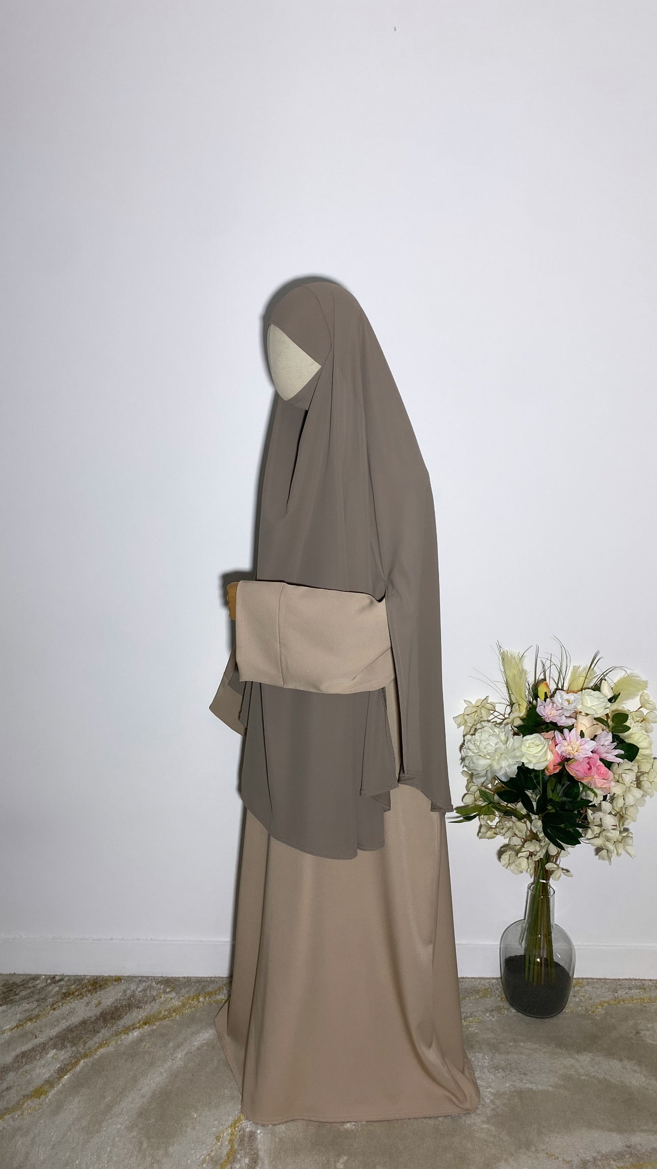 Khimar Hasna Taupe Clair