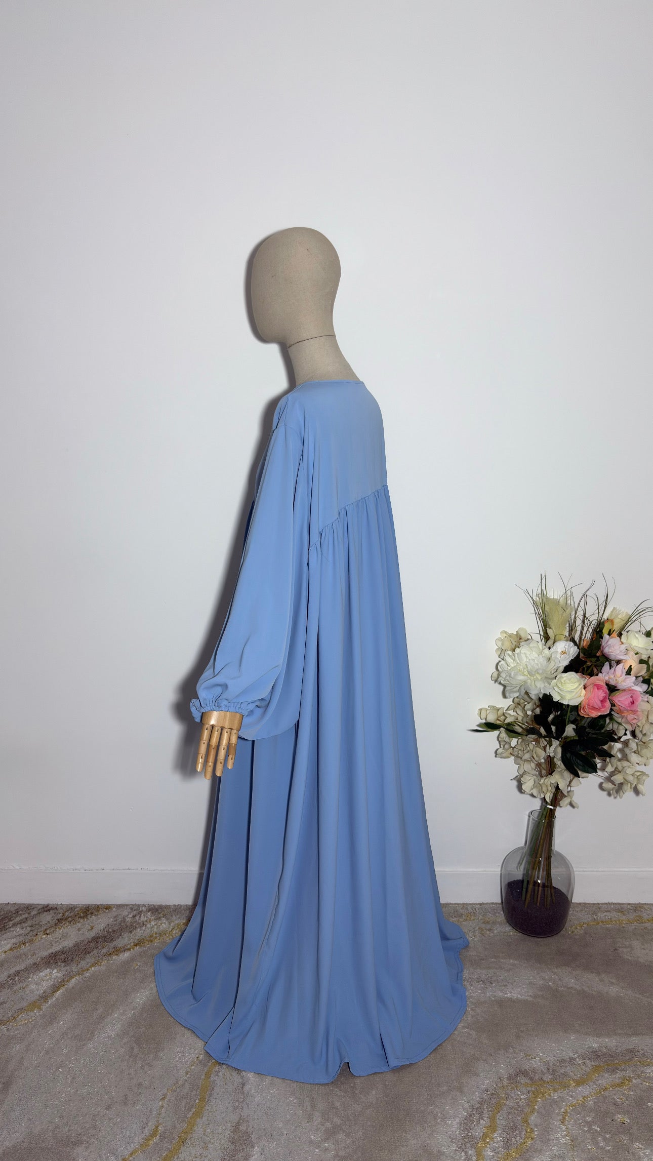 ABAYA JINA BLEU
