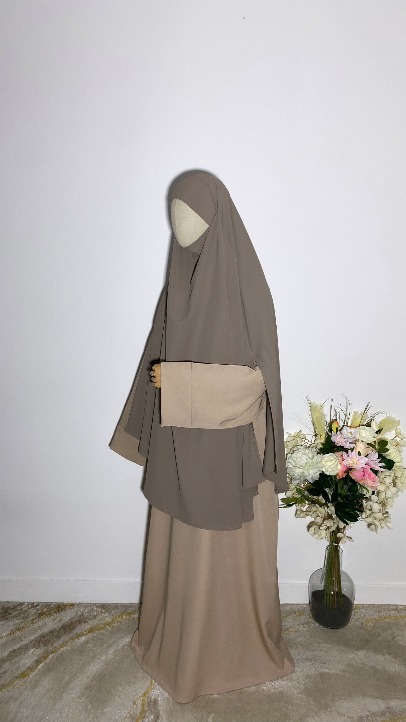 Khimar Hasna Taupe Clair