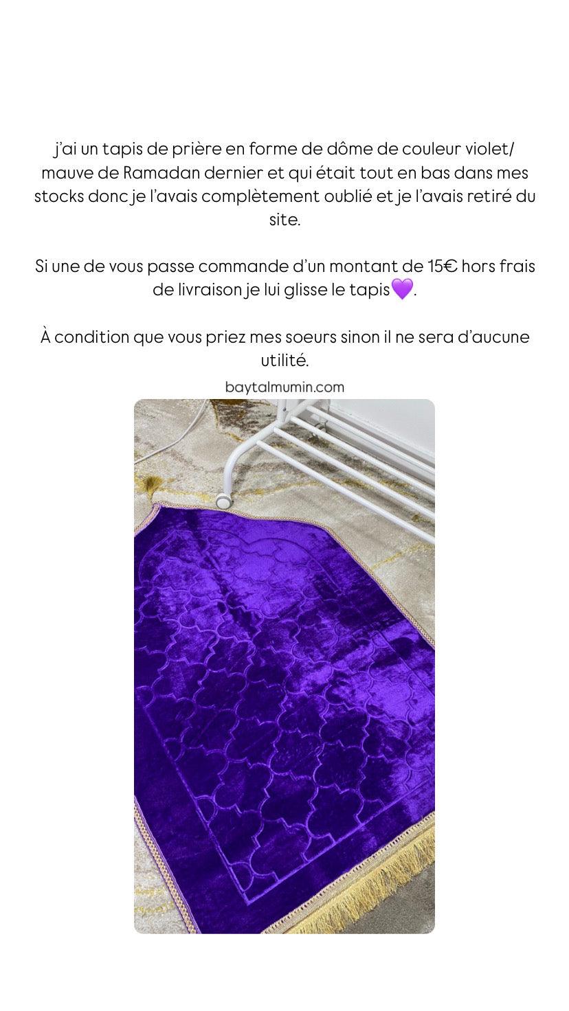 TAPIS DE PRIÈRE VIOLET
