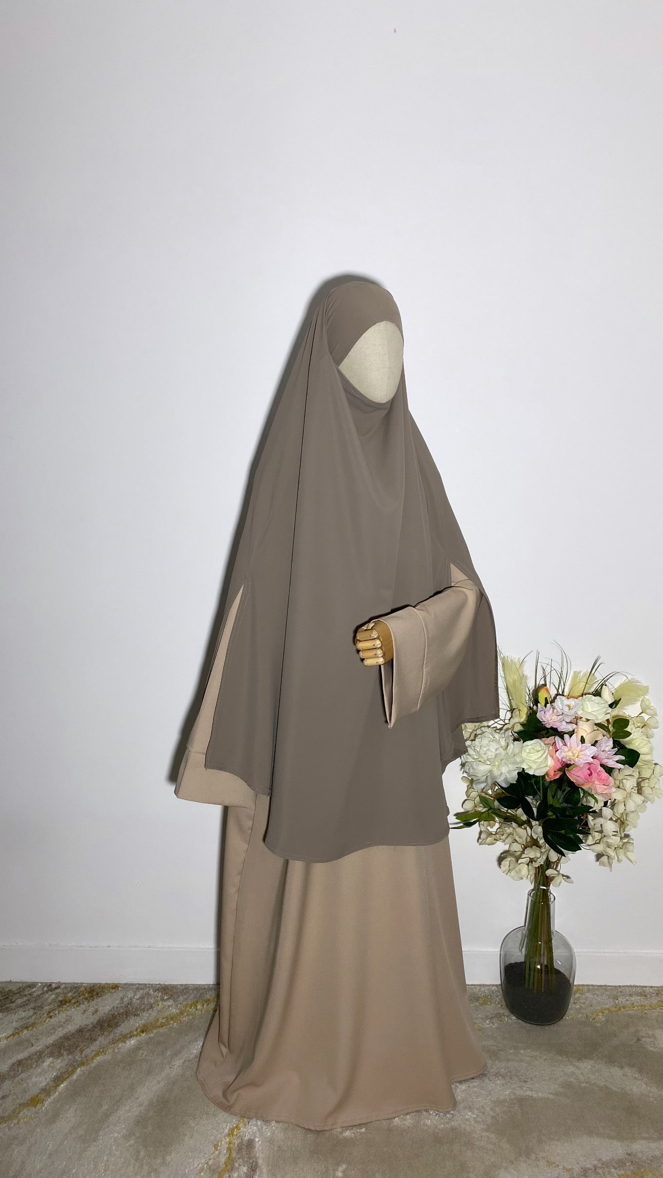 Khimar Hasna Taupe Clair