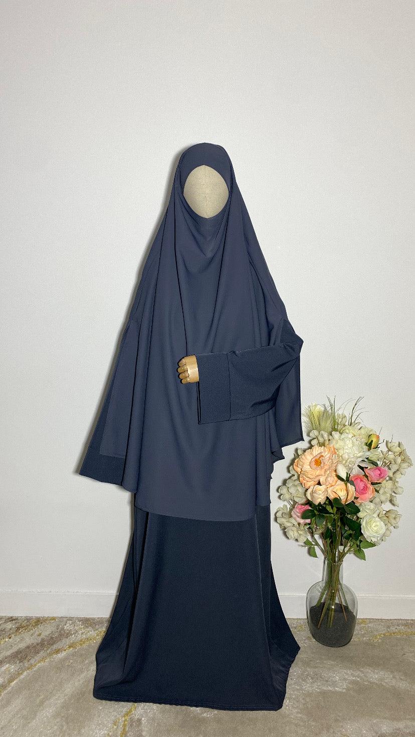 ABAYA MONA GRIS ANTHRACITE - BAYT AL MUMIN