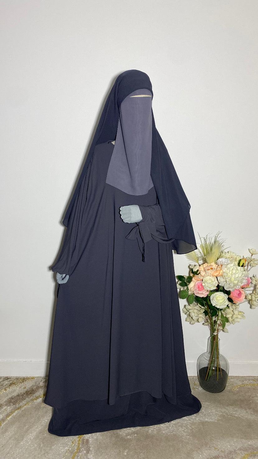 NIQAB PULL DOWN - CAP BLEU GRIS - BAYT AL MUMIN