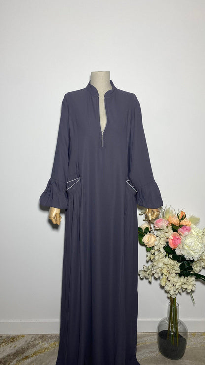 ABAYA NEHIR ANTHRACITE - BAYT AL MUMIN