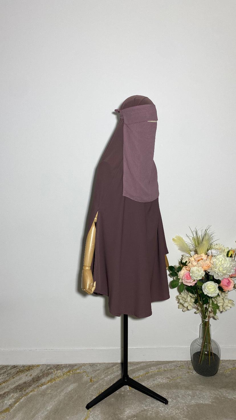 NIQAB PULL DOWN - CAP ROSE POUDRÉ - BAYT AL MUMIN