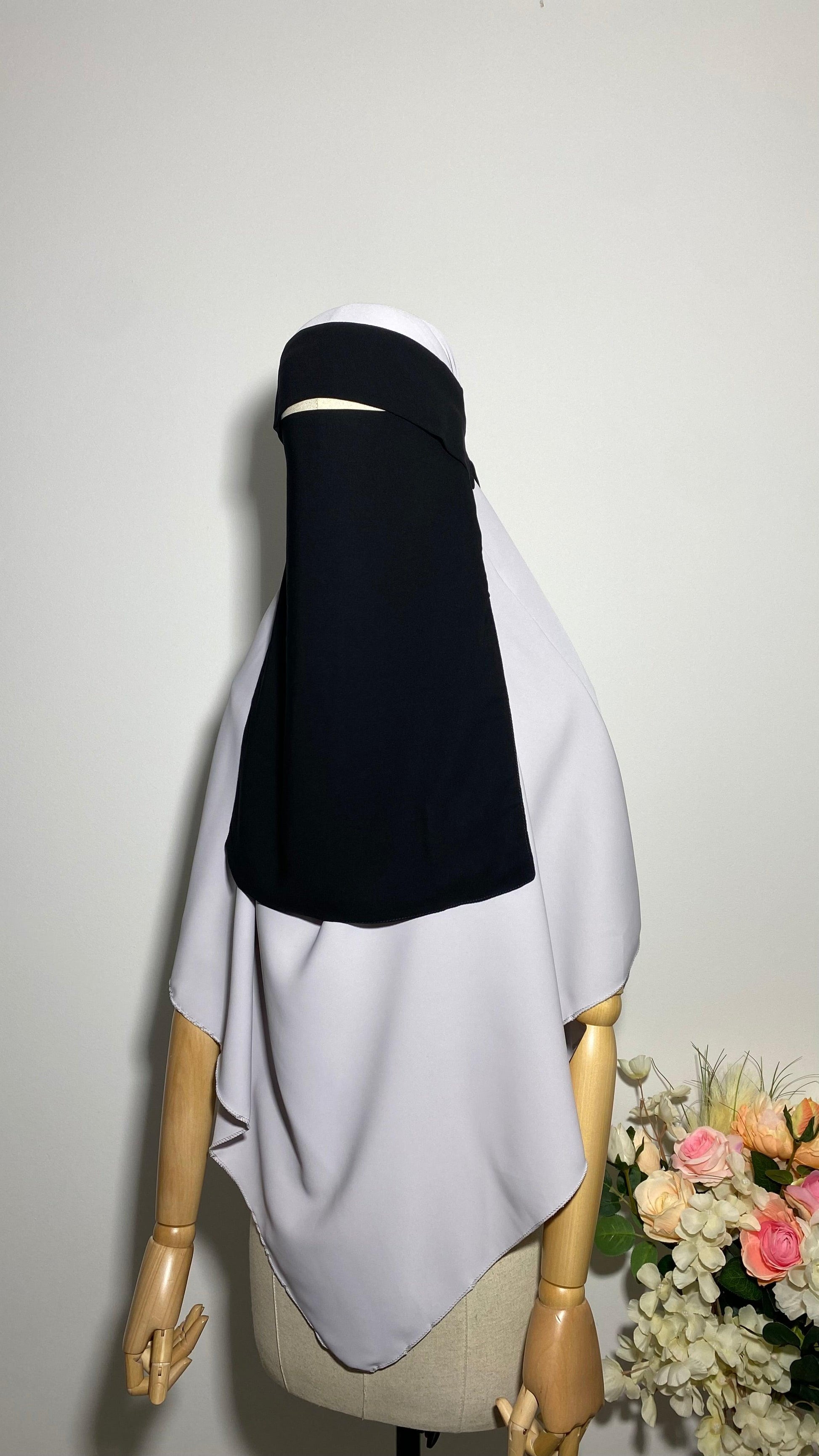 NIQAB PULL DOWN - CAP NOIR - BAYT AL MUMIN