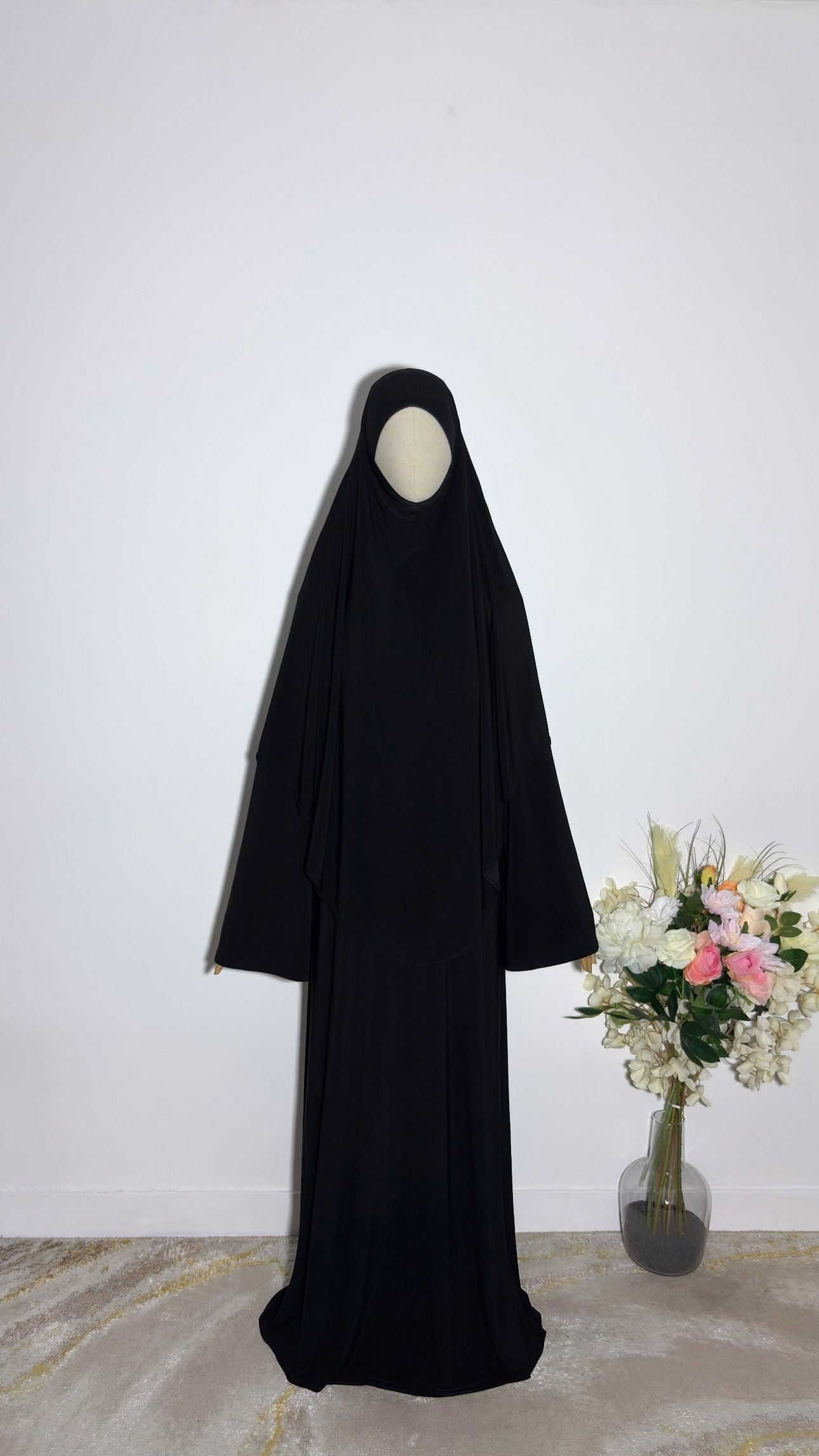 Khimar Afiya Noir