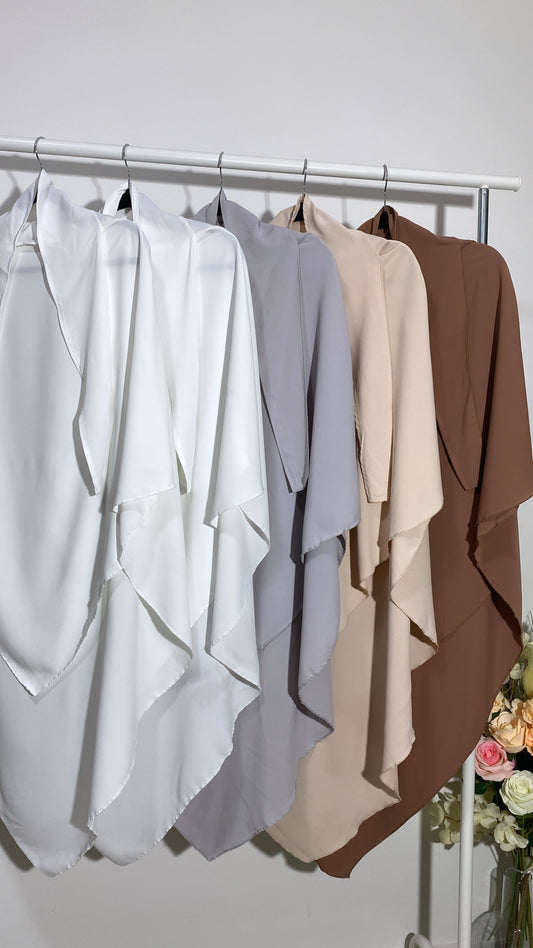 KHIMAR BLANC SOIE DE MÉDINE