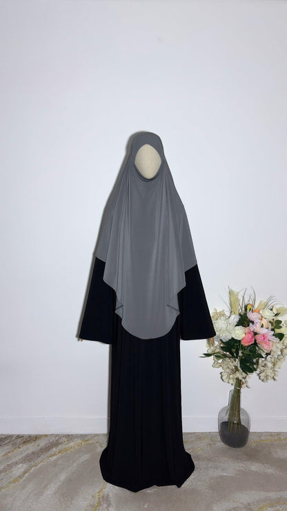Khimar Afiya Gris