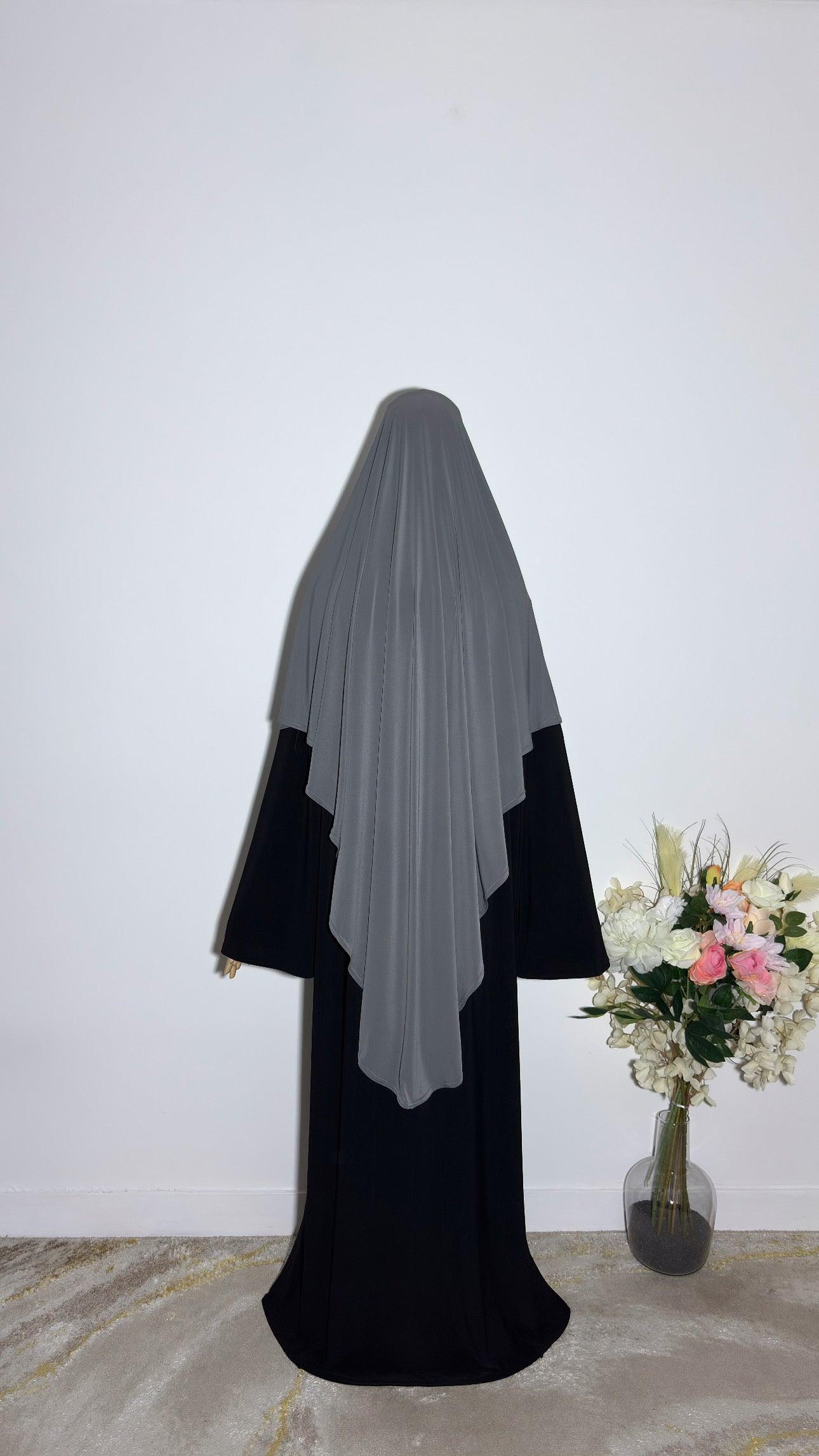 Khimar Afiya Gris