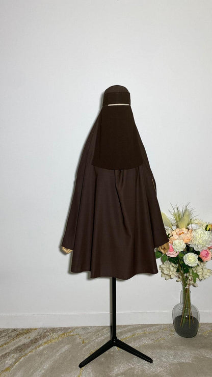 NIQAB SAOUDI DARK CHOCOLAT - BAYT AL MUMIN