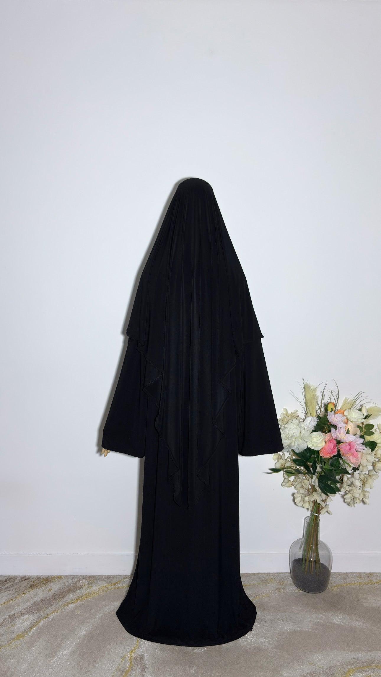 Khimar Afiya Noir