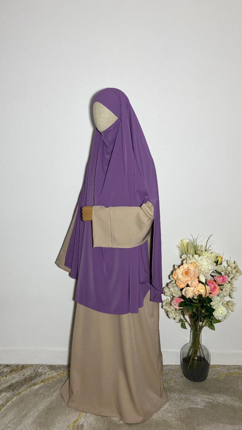 KHIMAR HASNA VIOLET LILAS - BAYT AL MUMIN