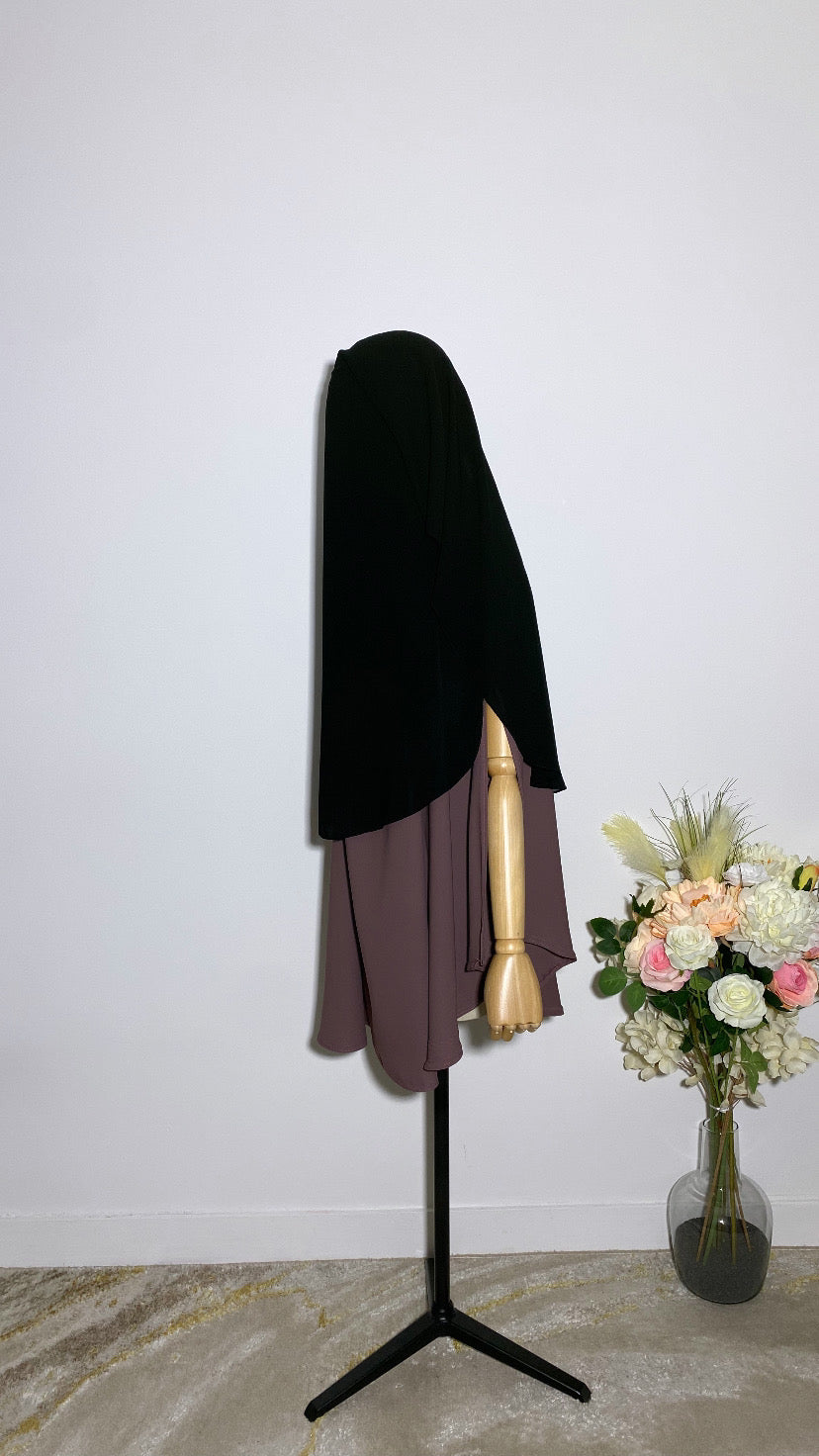 SITAR - NIQAB KHALEEJI NOIR