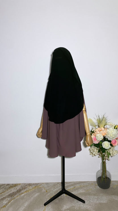 SITAR - NIQAB KHALEEJI NOIR