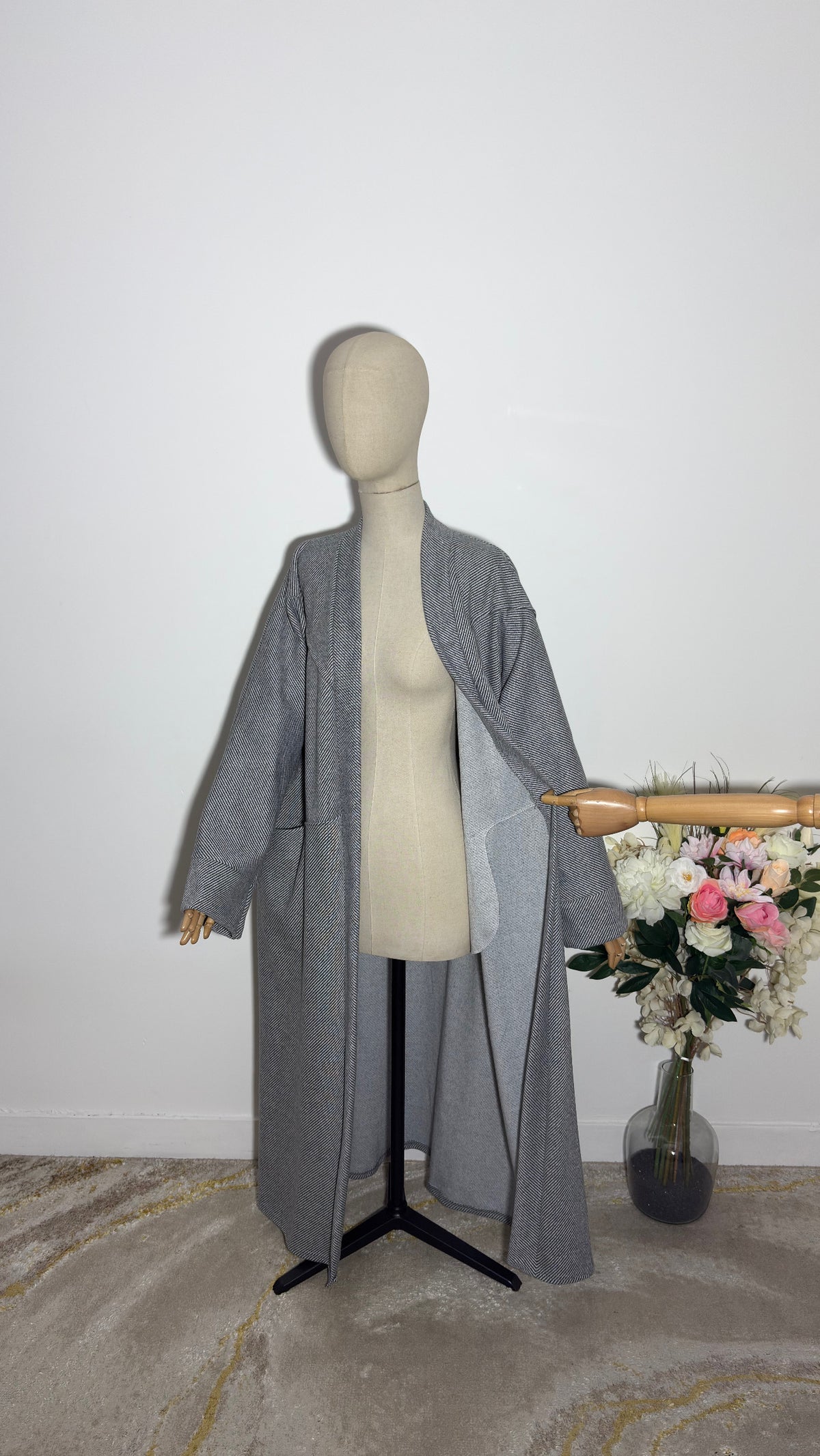 Manteau rayures
