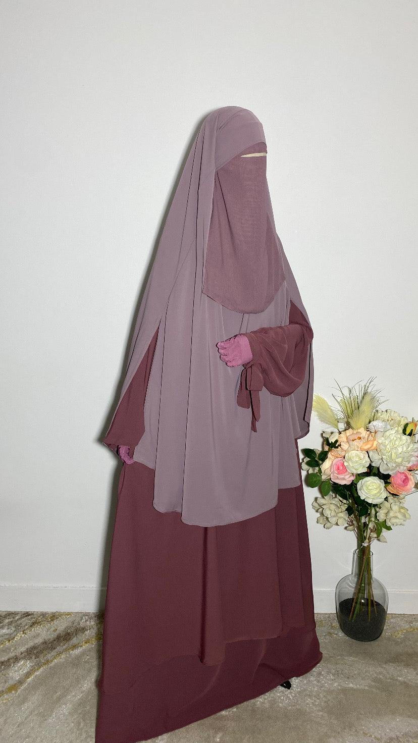 NIQAB PULL DOWN - CAP ROSE POUDRÉ - BAYT AL MUMIN