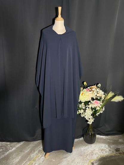 ABAYA RIHEB GRIS ANTHRACITE - BAYT AL MUMIN