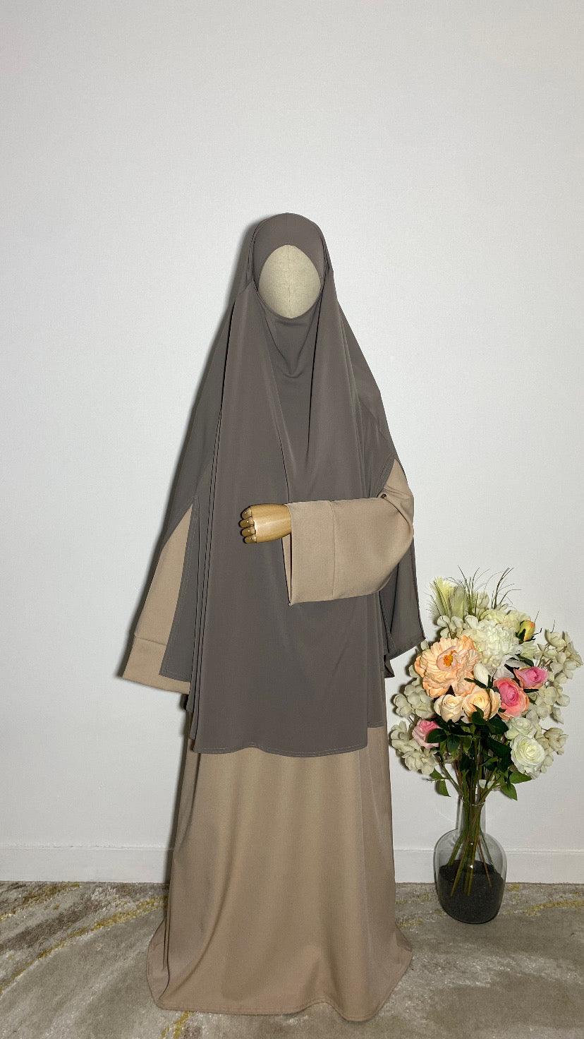 KHIMAR HASNA TAUPE - BAYT AL MUMIN