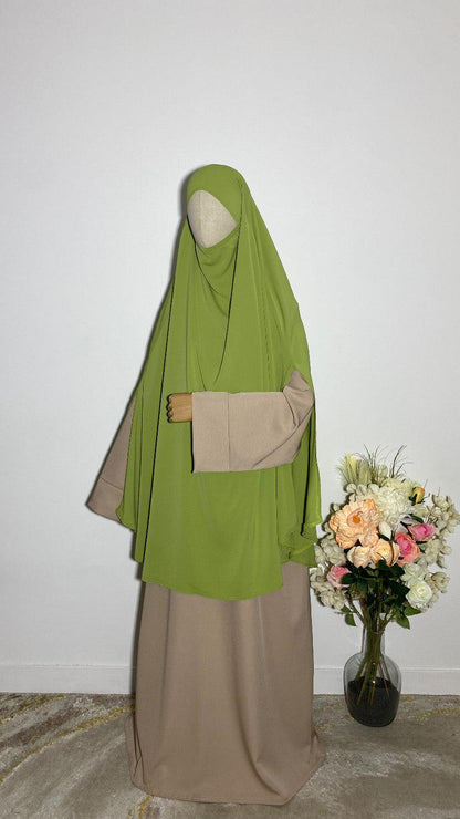 KHIMAR HASNA VERT POMME - BAYT AL MUMIN