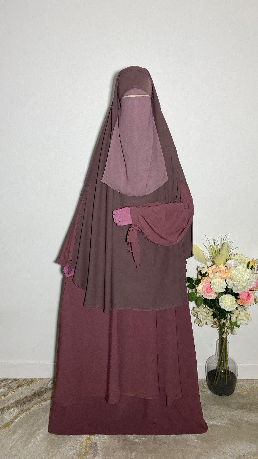 NIQAB PULL DOWN - CAP ROSE POUDRÉ - BAYT AL MUMIN