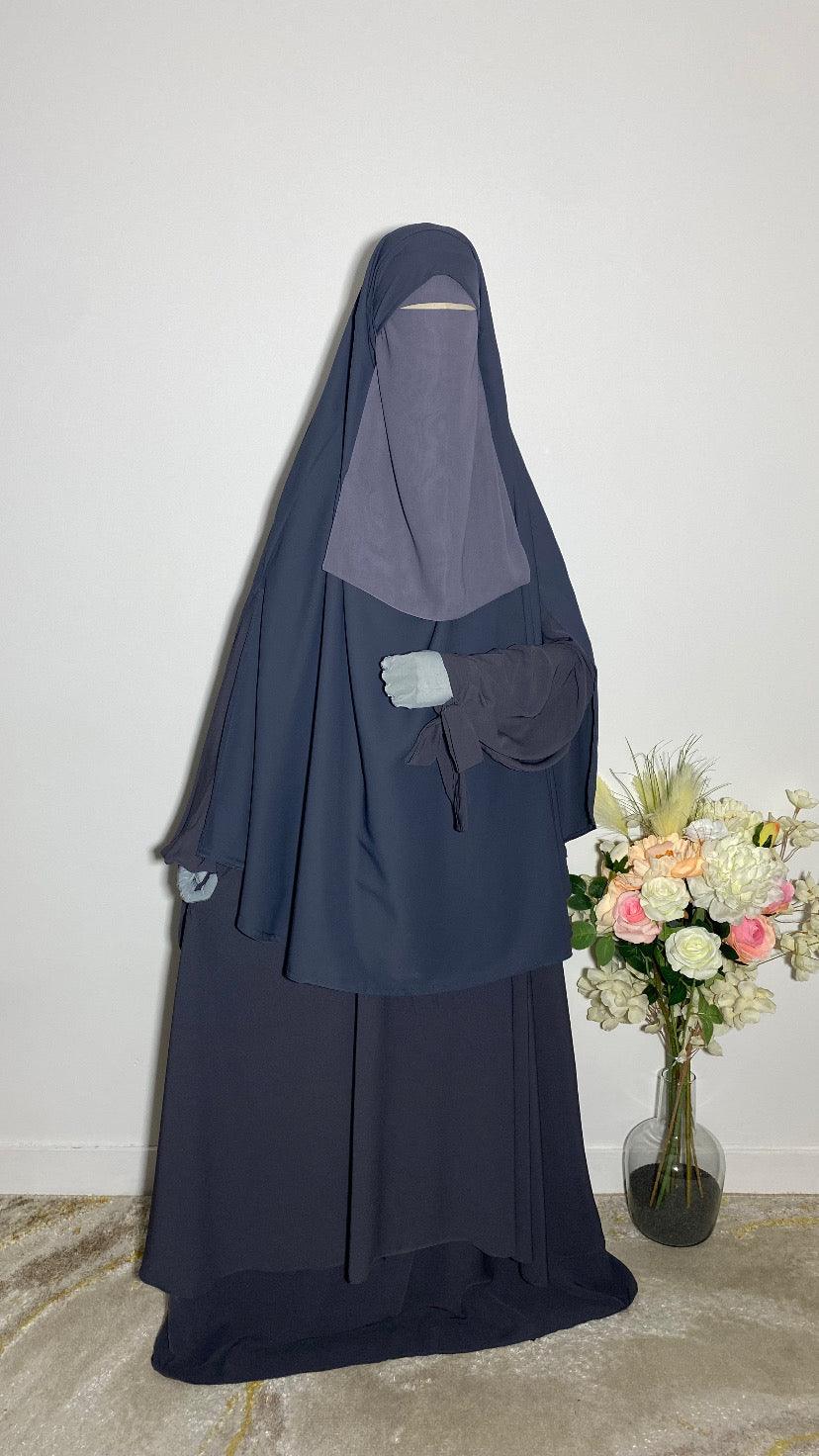 KHIMAR HASNA GRIS ANTHRACITE - BAYT AL MUMIN