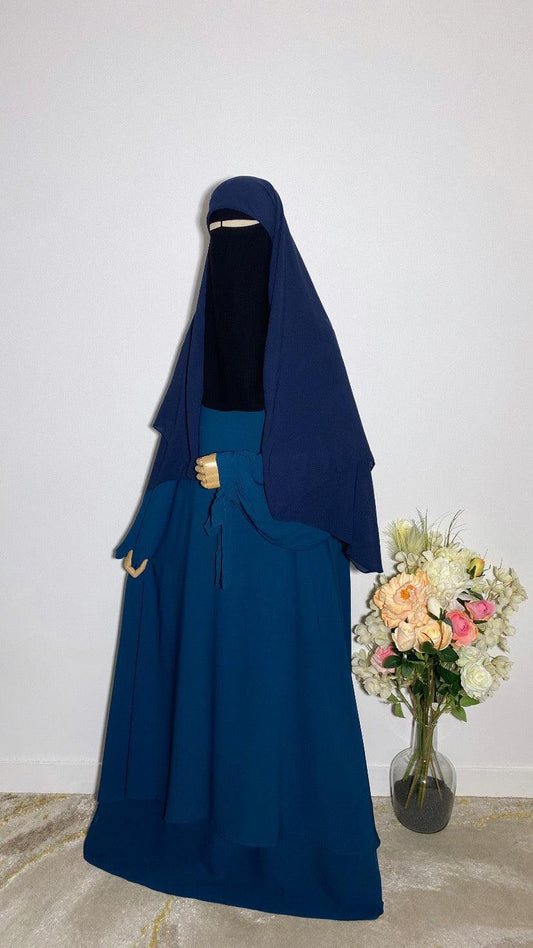 NAVY SQUARE HIJAB
