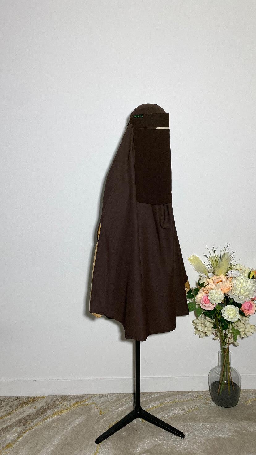 NIQAB SAOUDI DARK CHOCOLAT - BAYT AL MUMIN