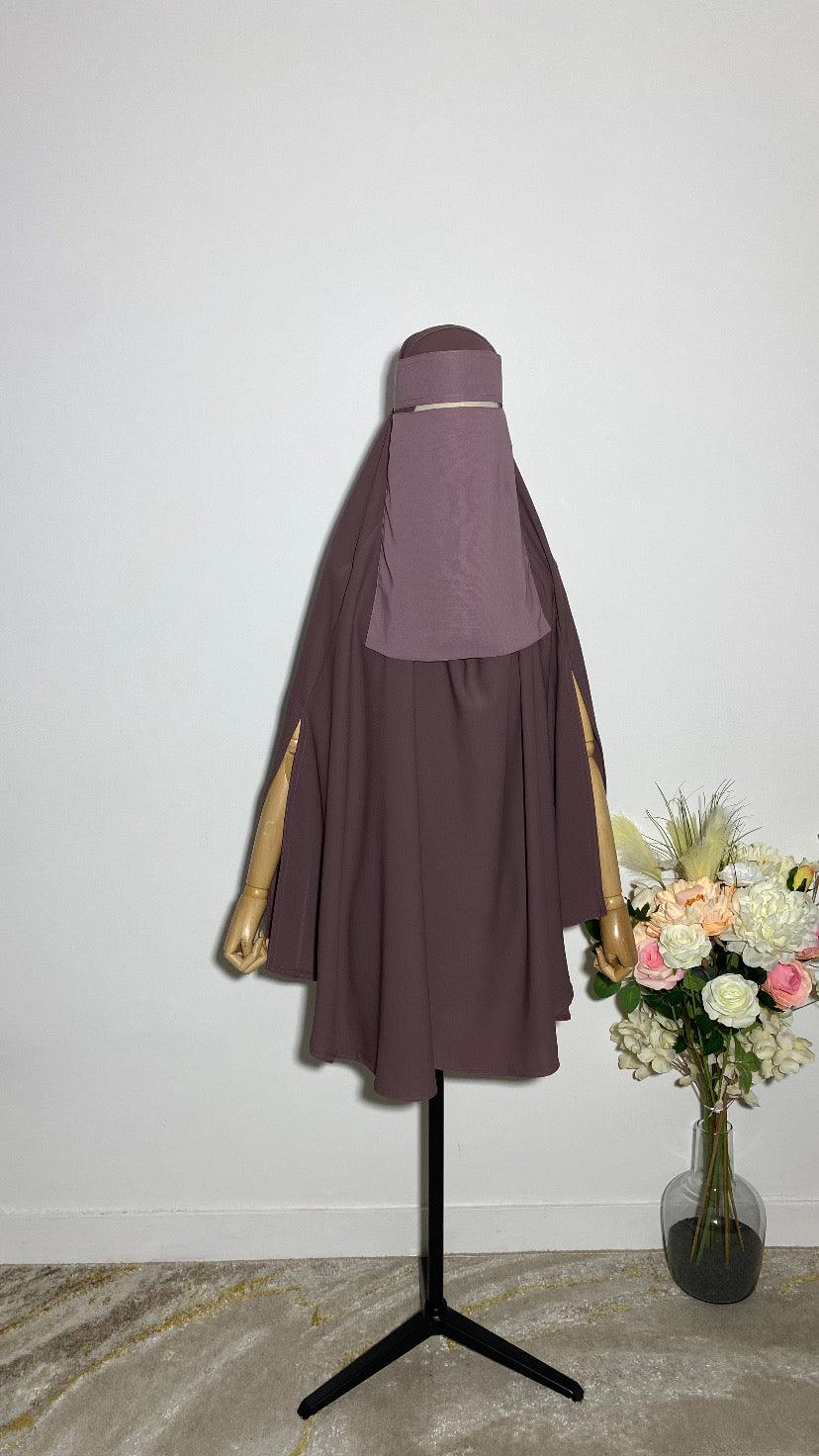 NIQAB SAOUDI ROSE POUDRÉ - BAYT AL MUMIN