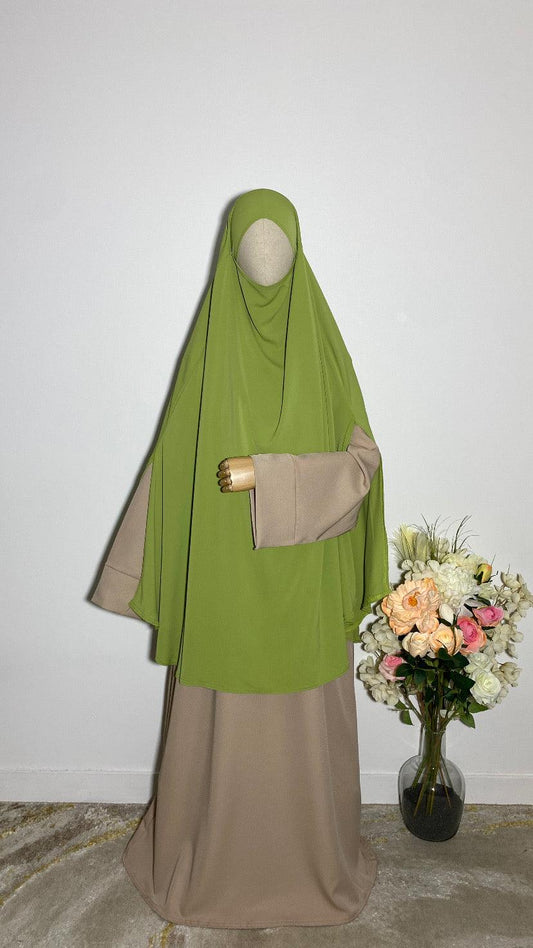 KHIMAR HASNA VERT POMME - BAYT AL MUMIN