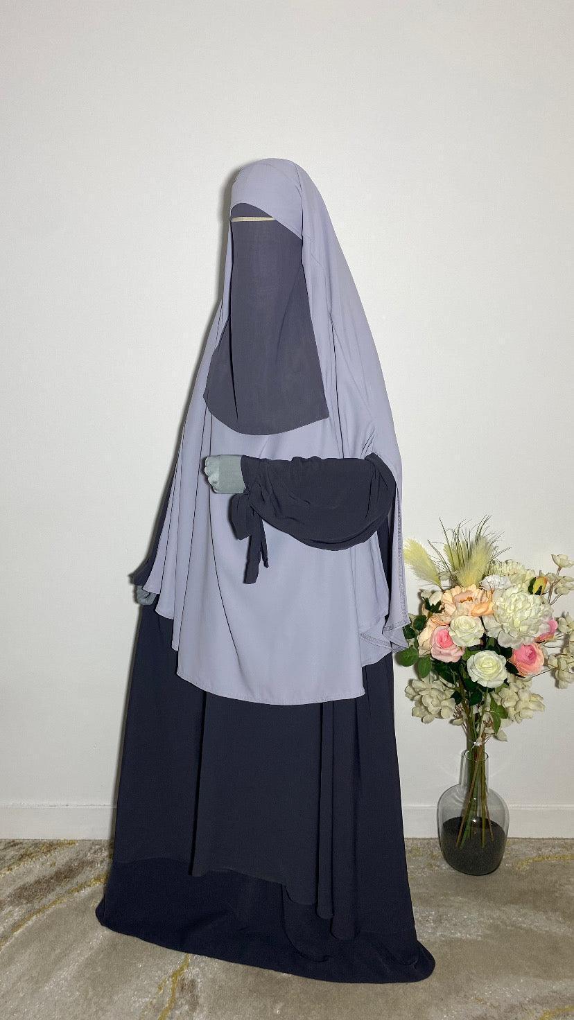 KHIMAR HASNA GRIS CLAIR - BAYT AL MUMIN