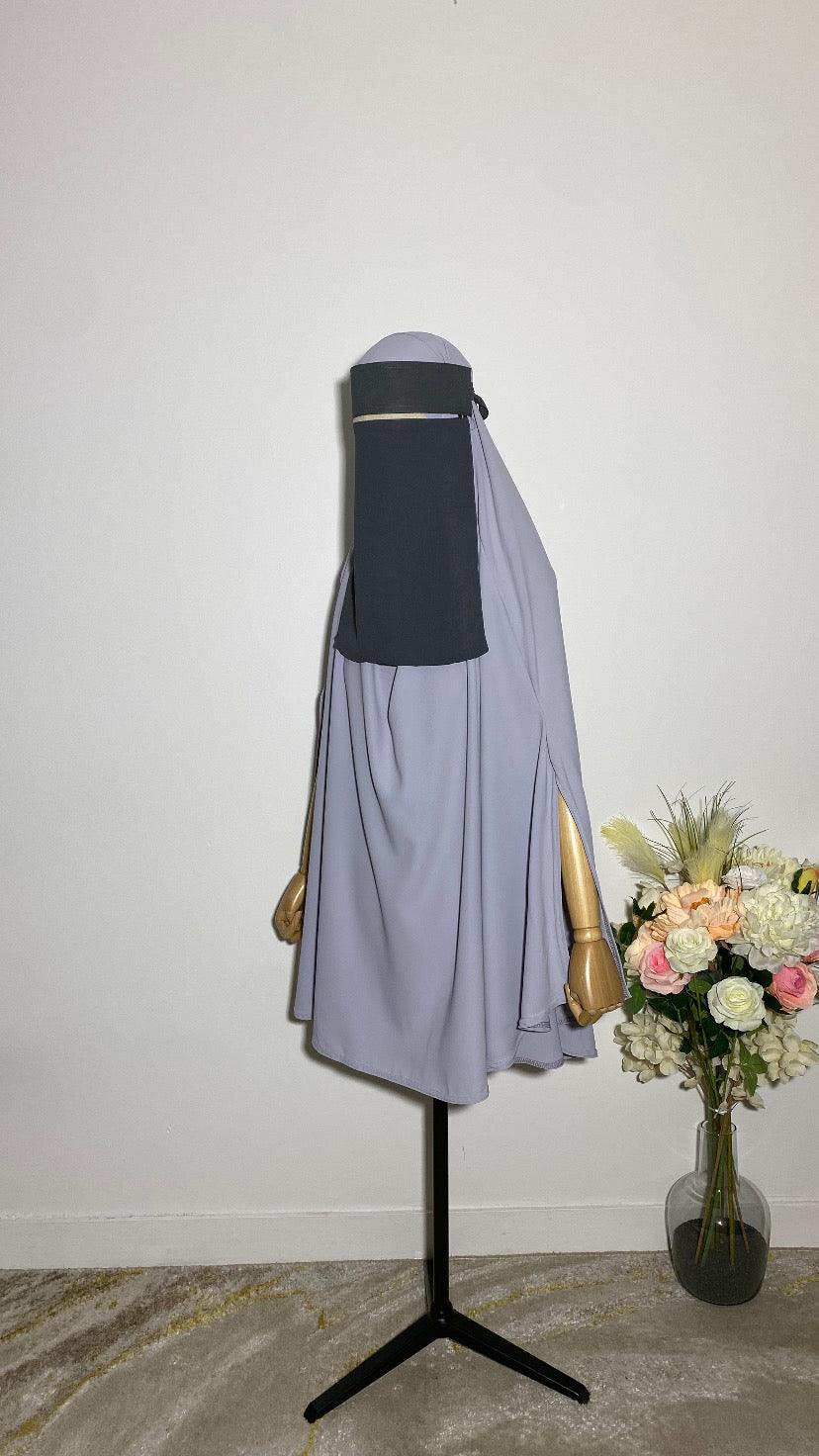 NIQAB SAOUDI GRIS ANTHRACITE - BAYT AL MUMIN