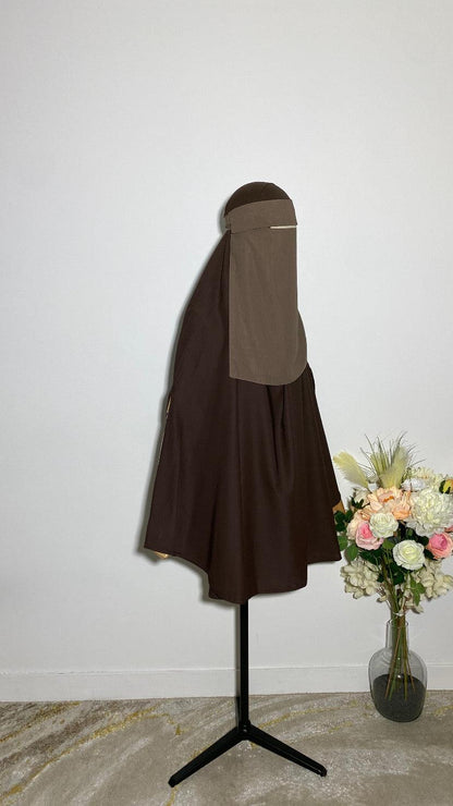 NIQAB PULL DOWN - CAP MOCHA - BAYT AL MUMIN