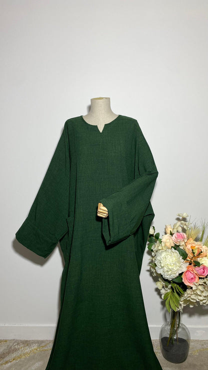 ABAYA YUMNA VERT SAPIN - BAYT AL MUMIN