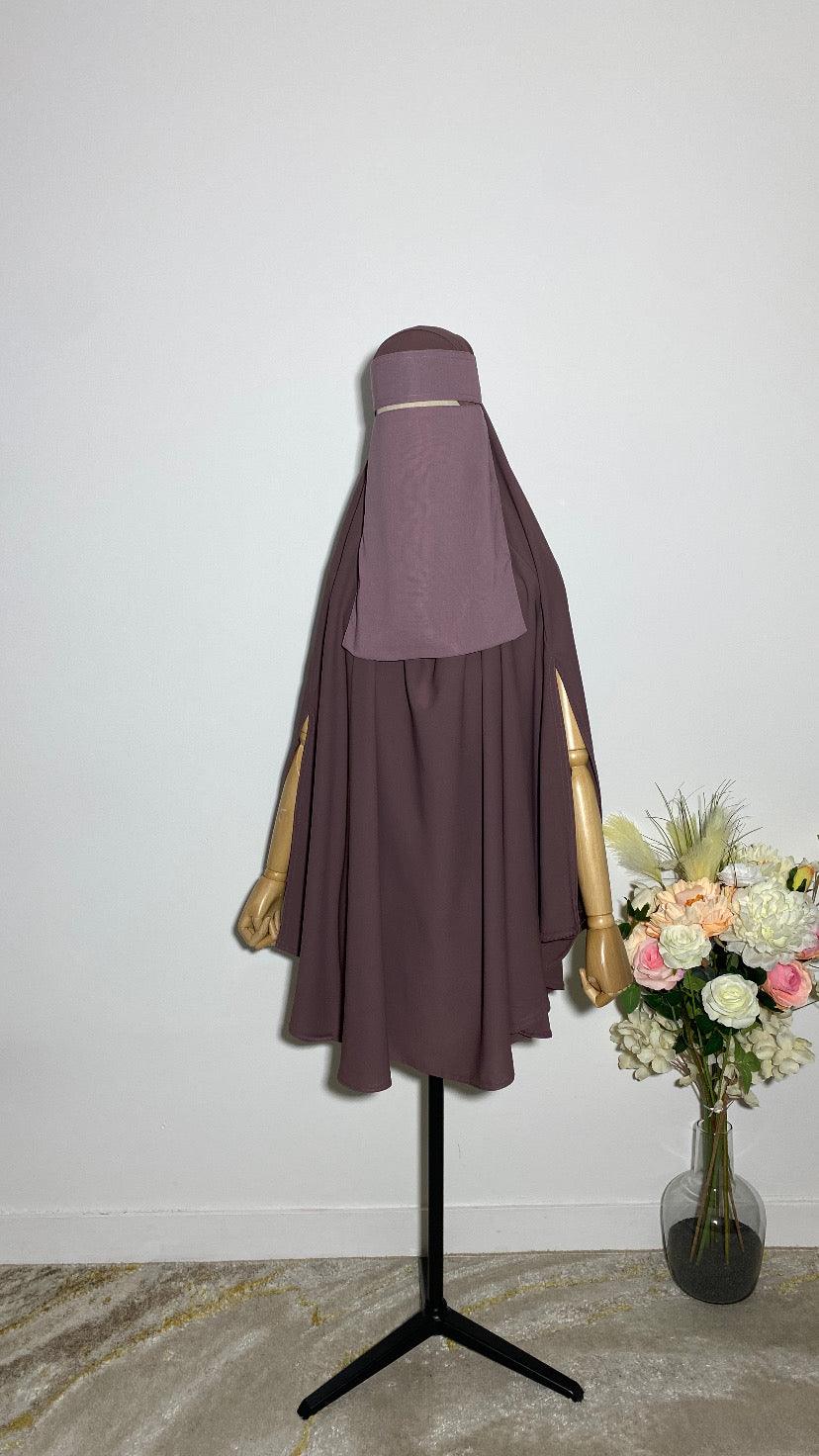 NIQAB SAOUDI ROSE POUDRÉ - BAYT AL MUMIN