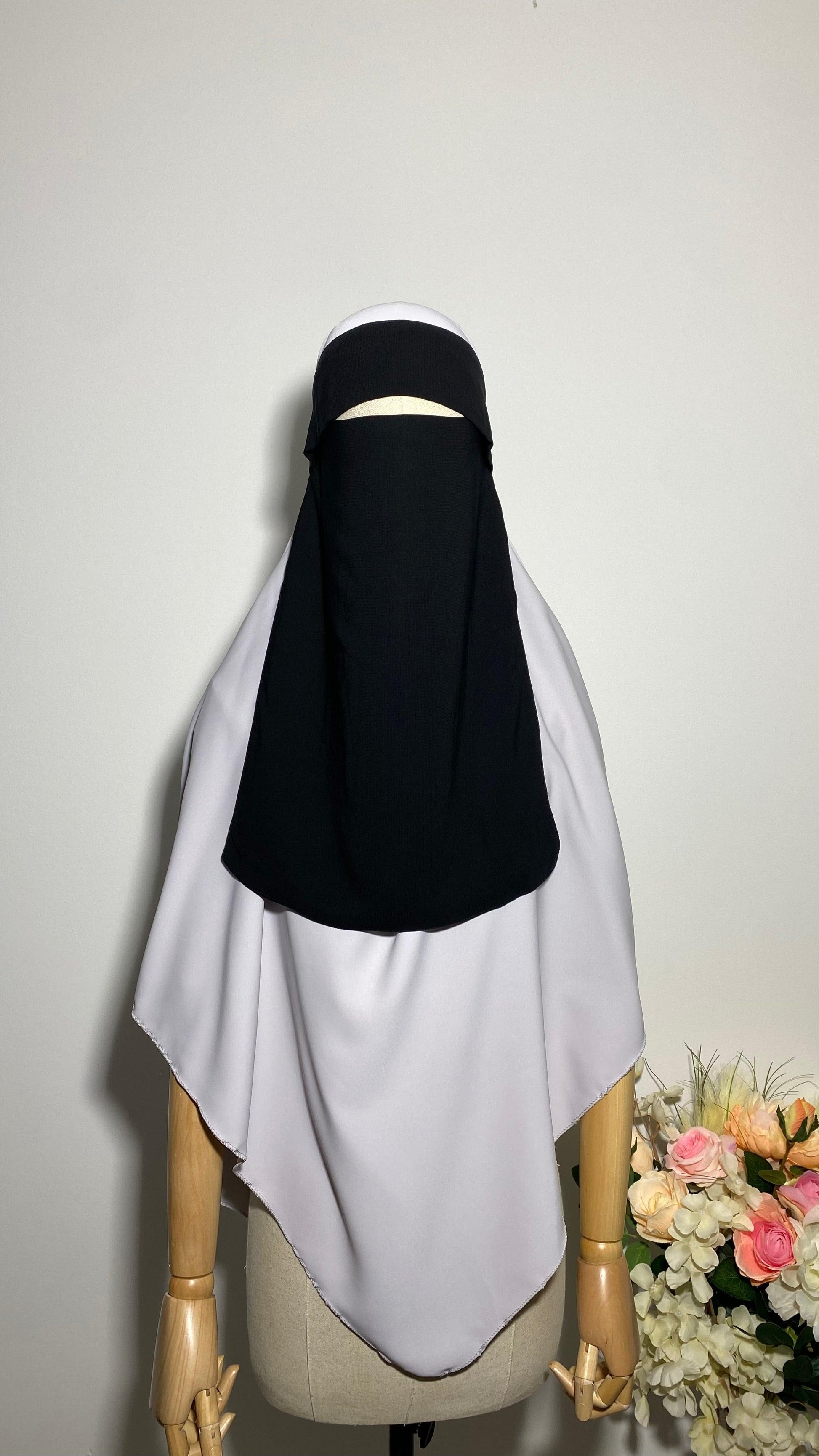 NIQAB PULL DOWN - CAP NOIR - BAYT AL MUMIN