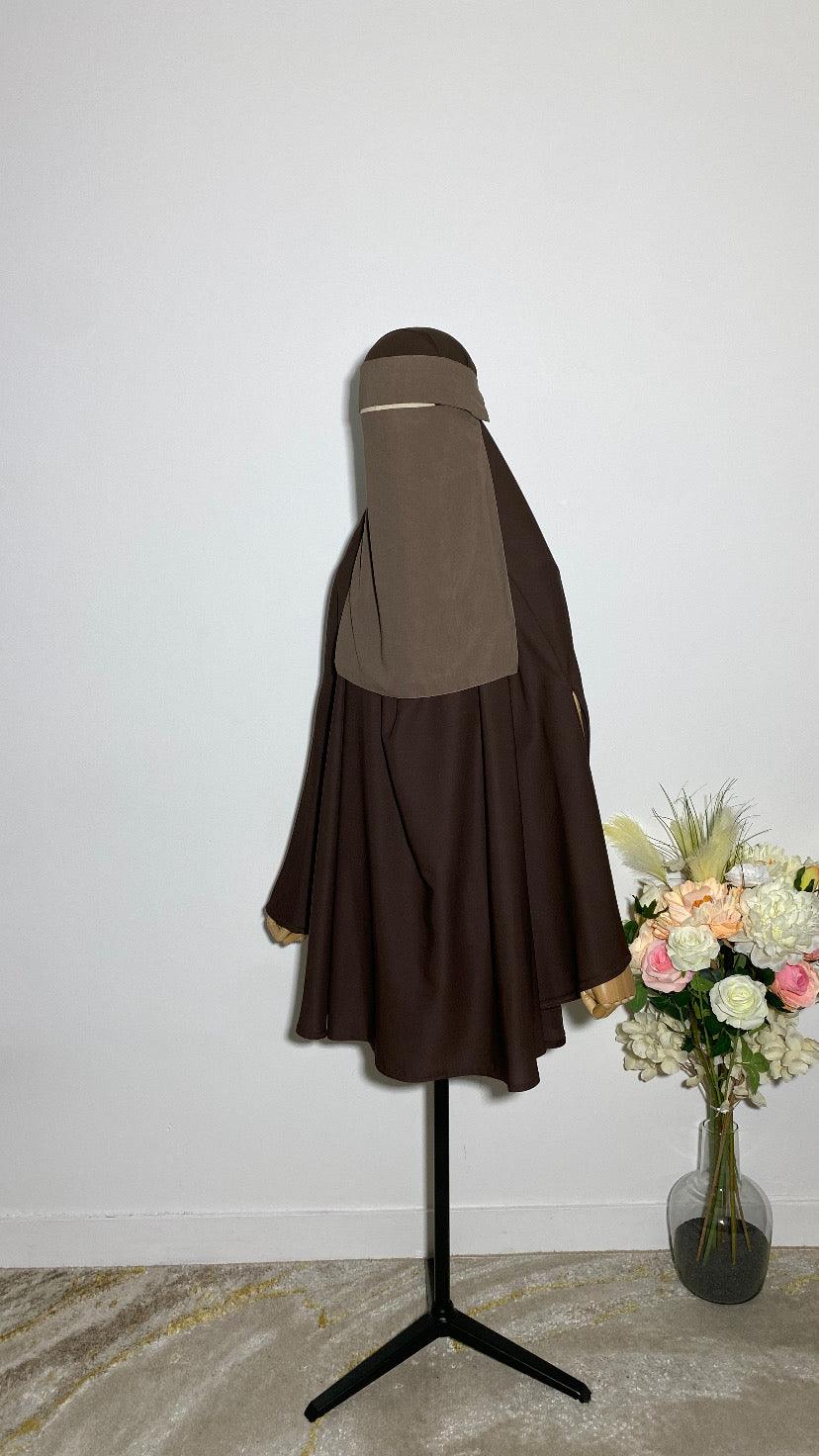 NIQAB PULL DOWN - CAP MOCHA - BAYT AL MUMIN