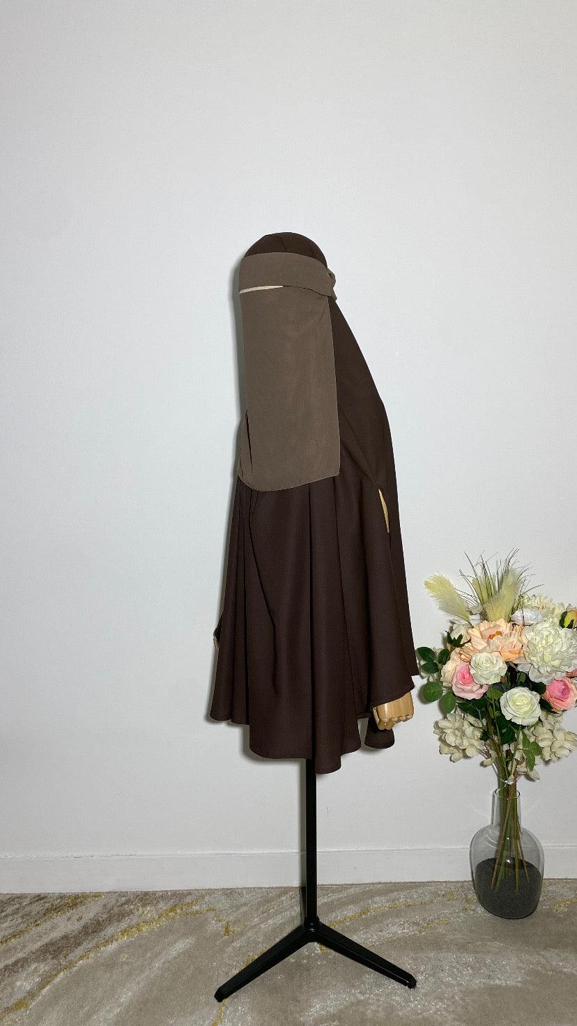 NIQAB PULL DOWN - CAP MOCHA - BAYT AL MUMIN