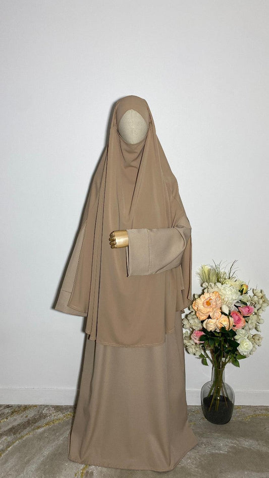 ABAYA MONA BEIGE - BAYT AL MUMIN