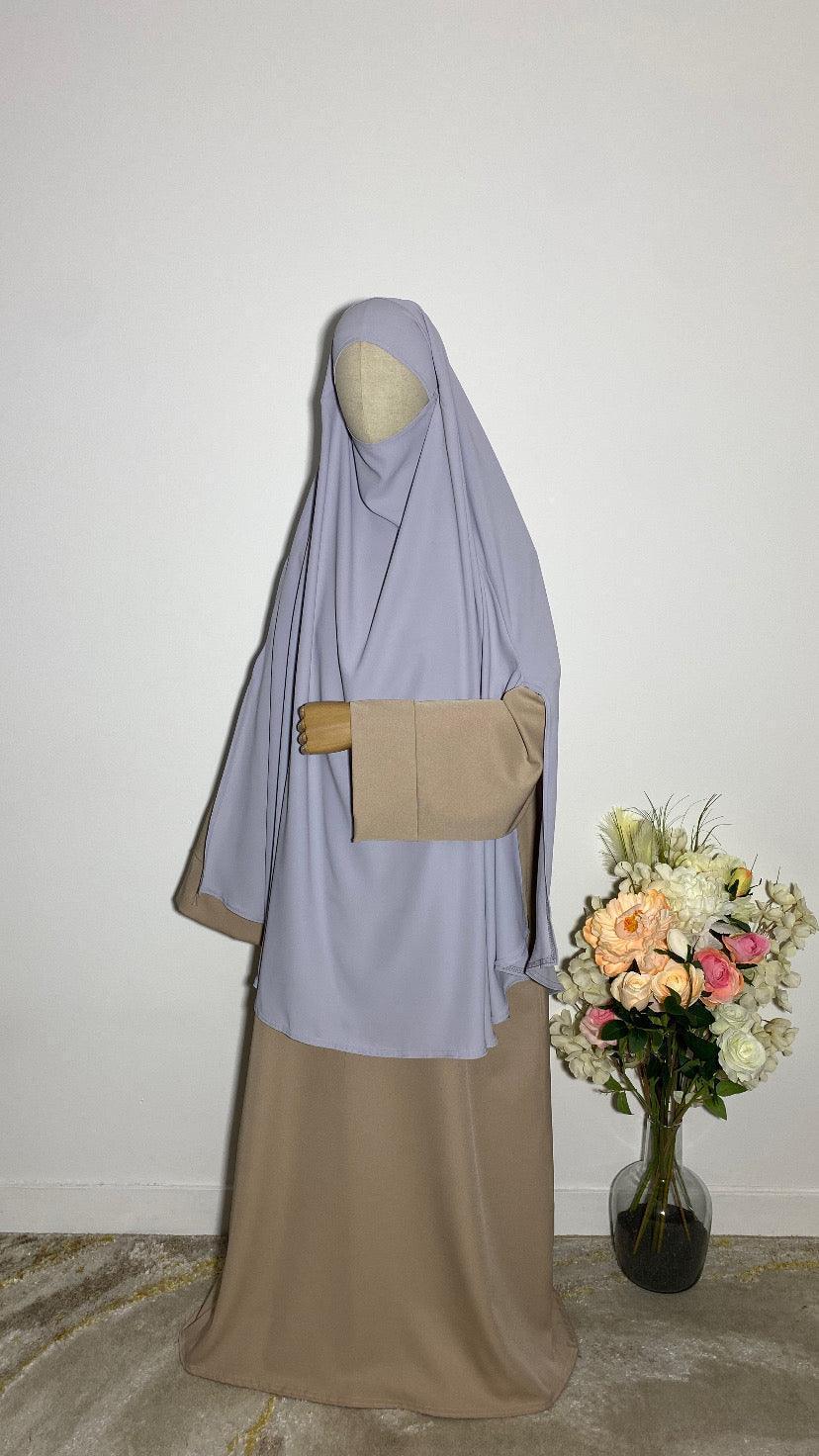 KHIMAR HASNA GRIS CLAIR - BAYT AL MUMIN
