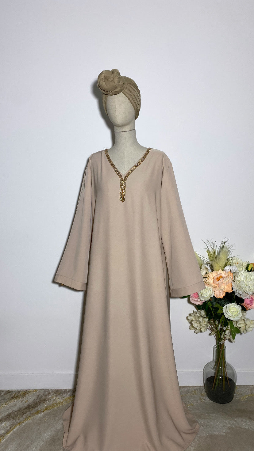 ABAYA NERMIN BEIGE