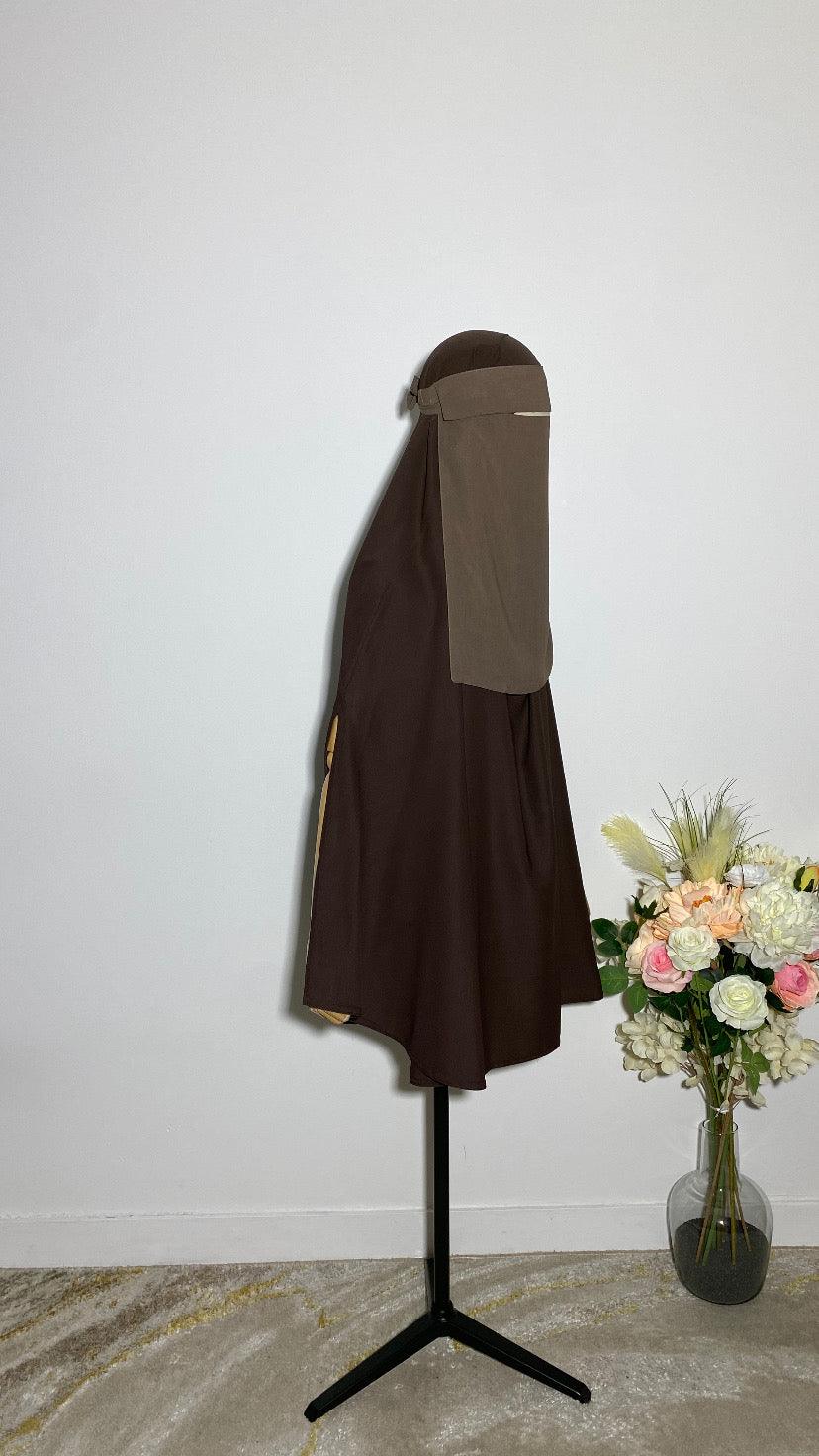 NIQAB PULL DOWN - CAP MOCHA - BAYT AL MUMIN