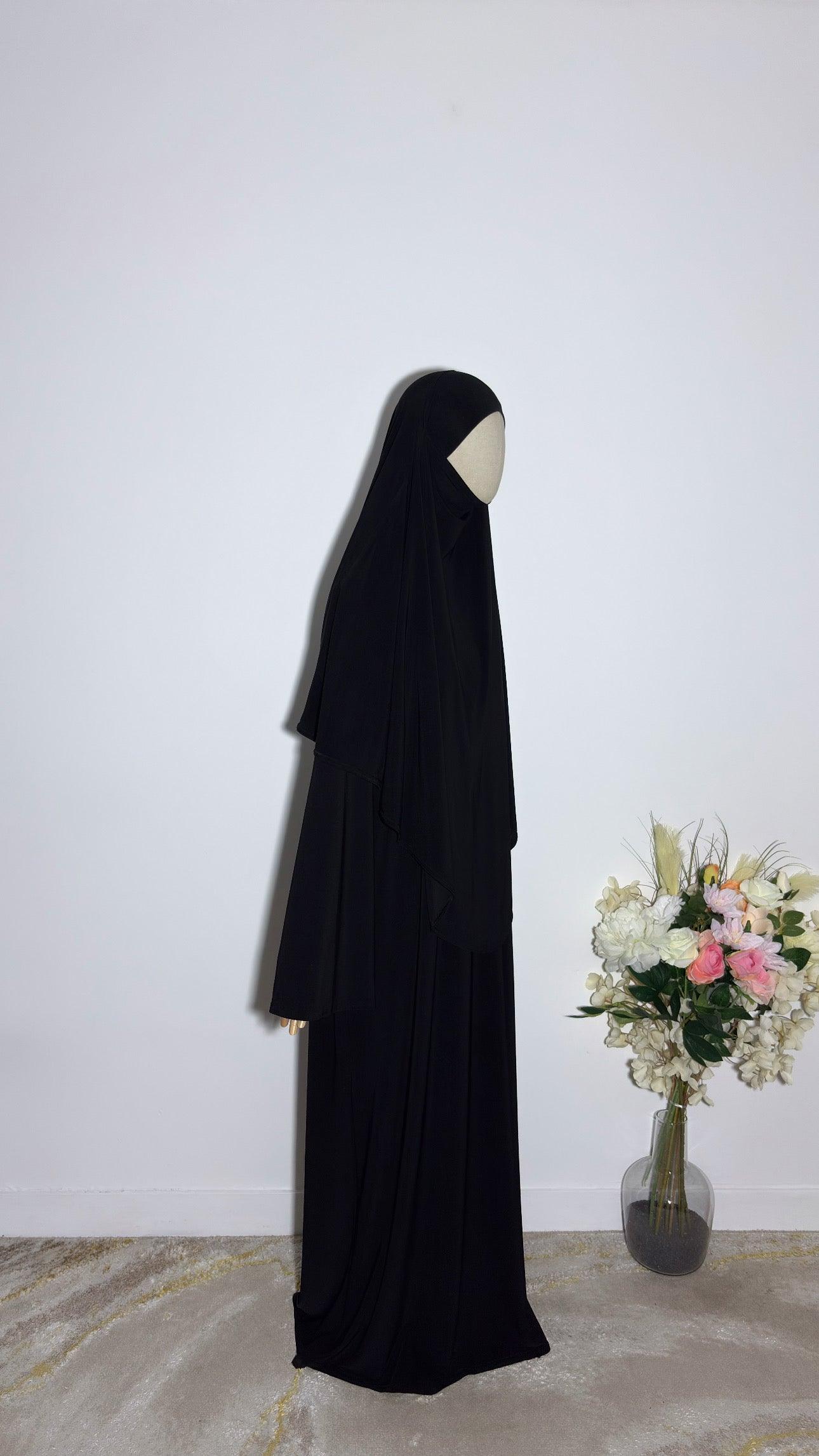 Khimar Afiya Noir