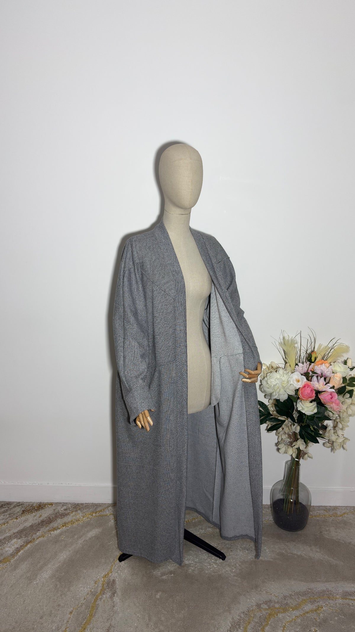 Manteau rayures