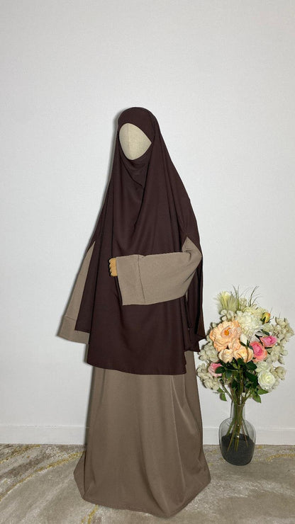 ABAYA MONA TAUPE - BAYT AL MUMIN