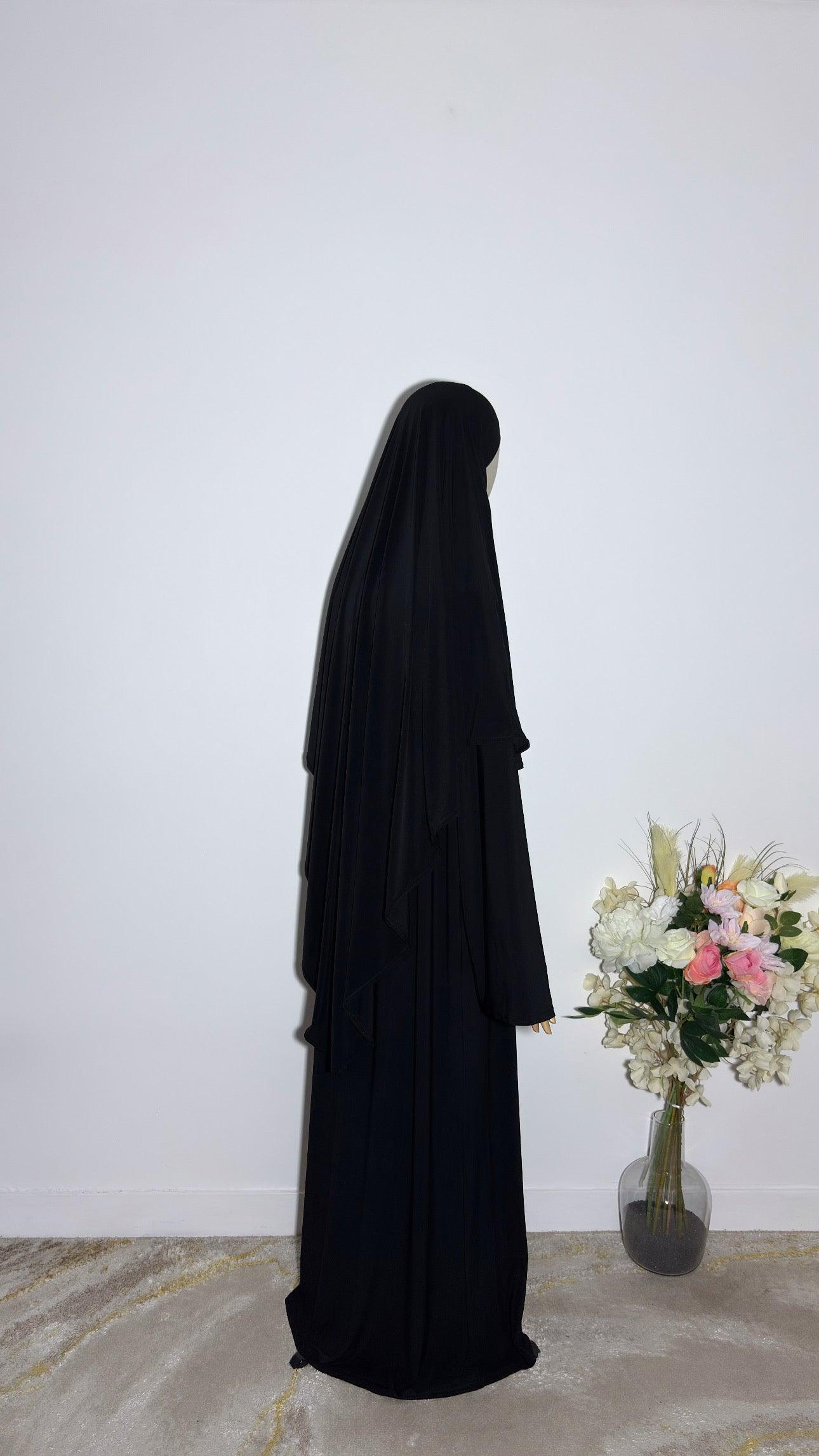 Khimar Afiya Noir