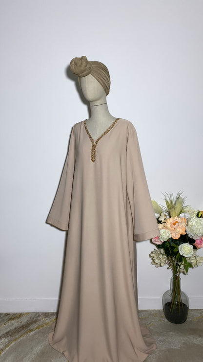 ABAYA NERMIN BEIGE