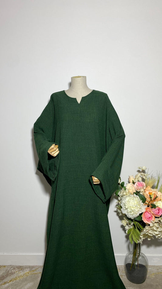 ABAYA YUMNA VERT SAPIN - BAYT AL MUMIN