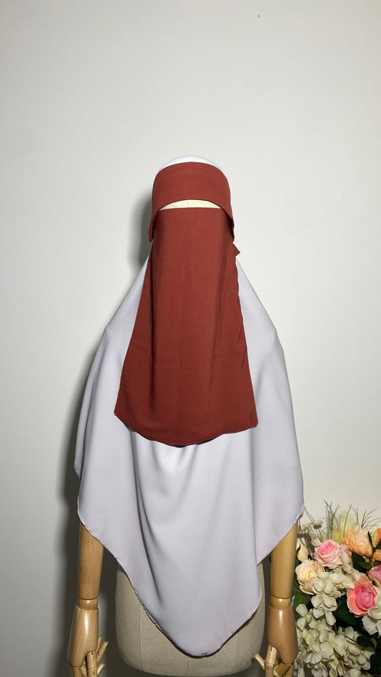 NIQAB PULL DOWN - CAP CORAIL - BAYT AL MUMIN