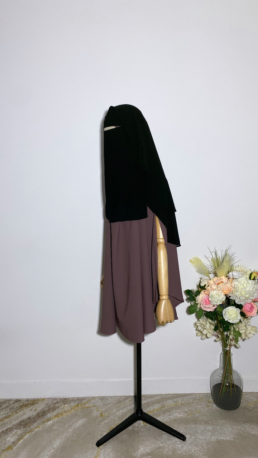 SITAR - NIQAB KHALEEJI NOIR